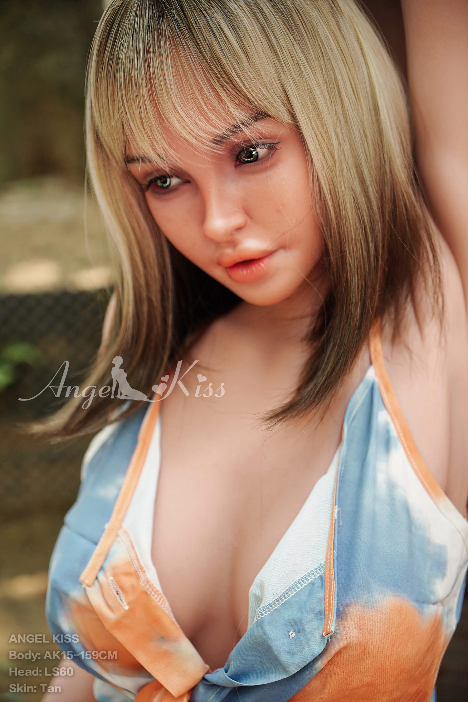 Angelkiss® 159cm (5.22')  AK15-159 LS60 (2) TAN Silicone Sex Doll