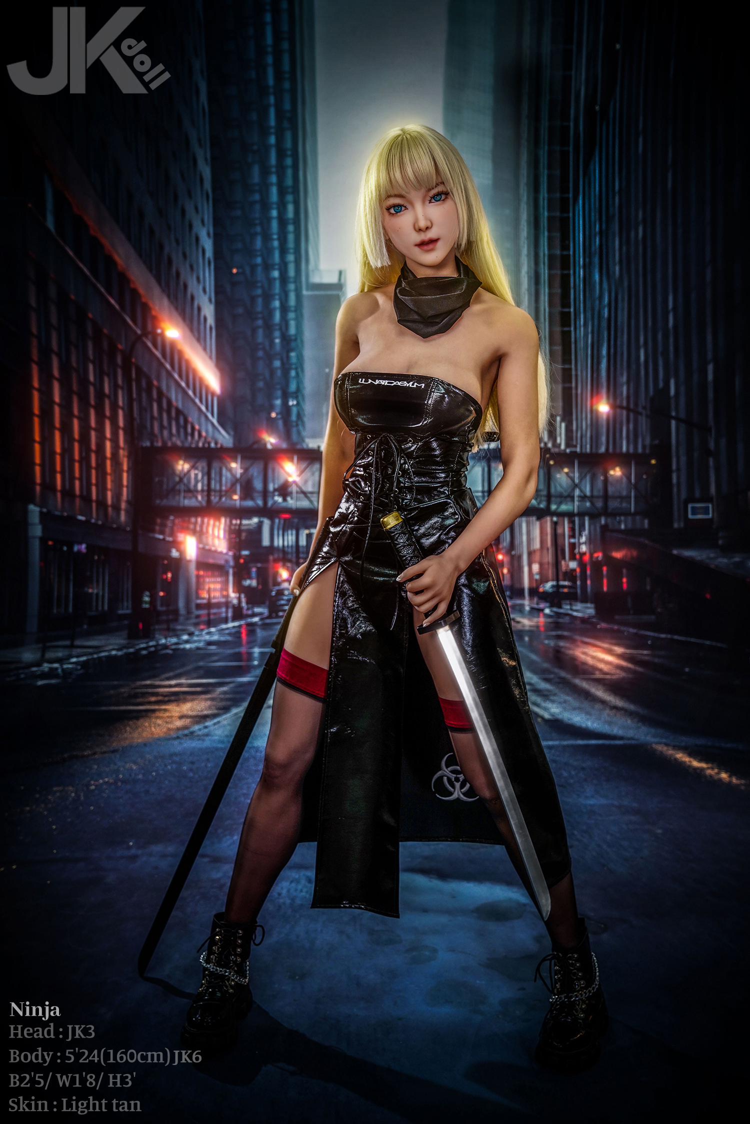 JK doll® 160cm (5.25')  Ninja Sex Doll