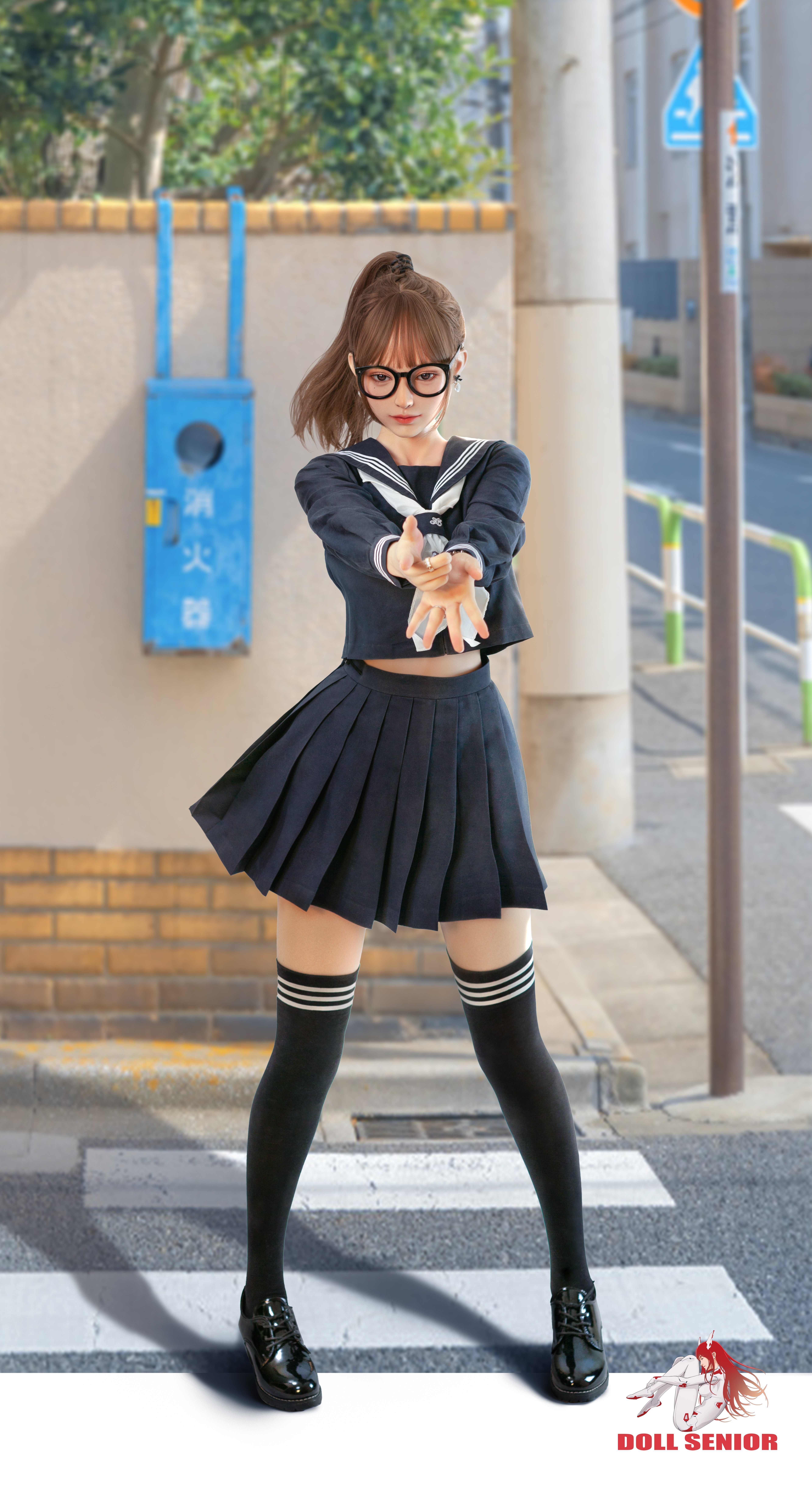 Doll Senior® 163cm ( 5.35' )  E Cup Silicone Head Sex Doll-Mengshu