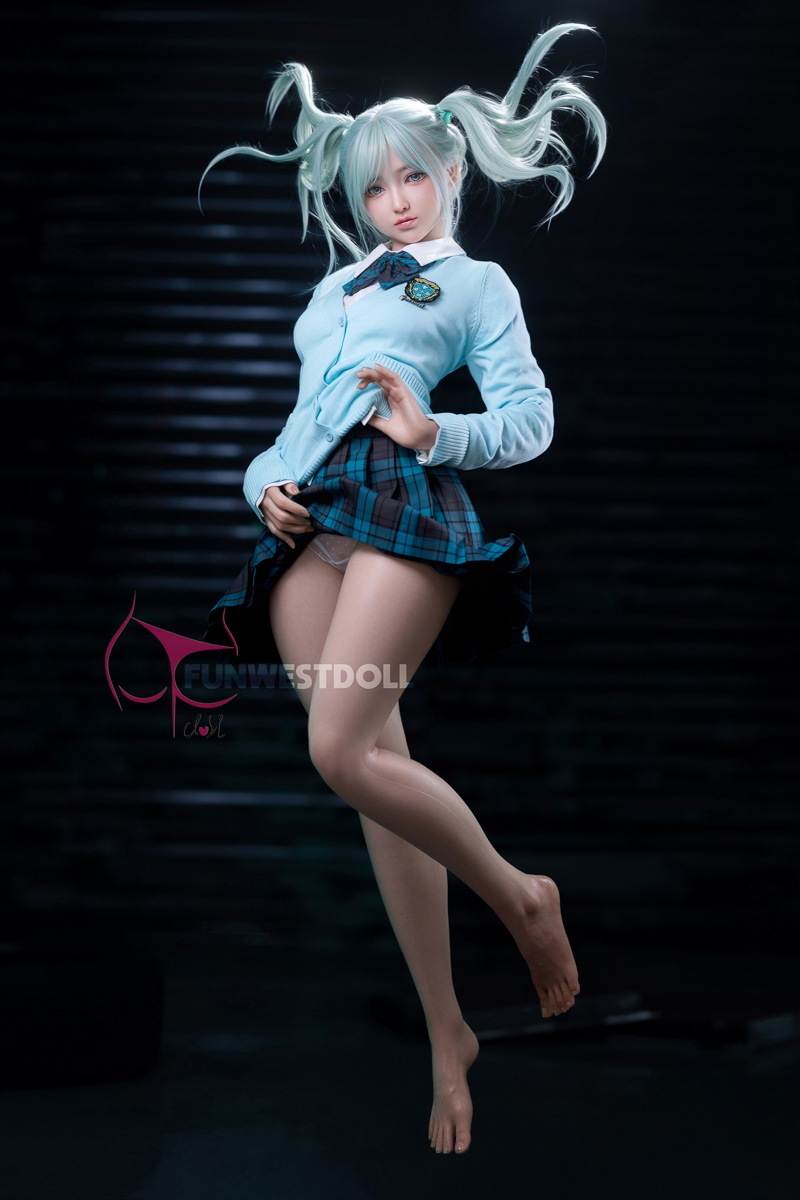Funwest® 159cm (5.22’) A Cup Silicone Sex Doll Amy