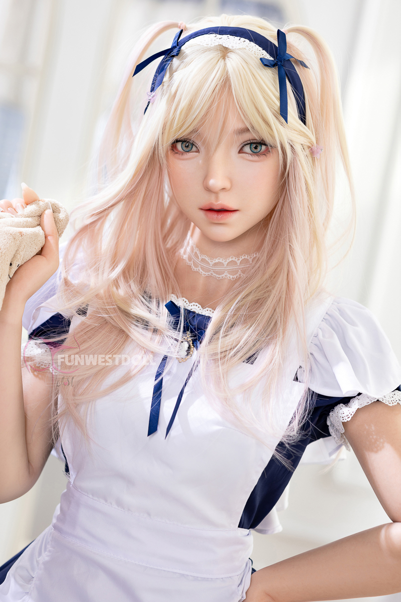 Funwest® 159cm (5.22’) A Cup ROS Head Silicone Sex Doll Giselle