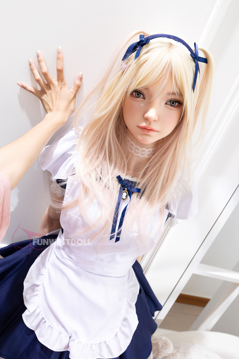 Funwest® 159cm (5.22’) A Cup ROS Head Silicone Sex Doll Giselle