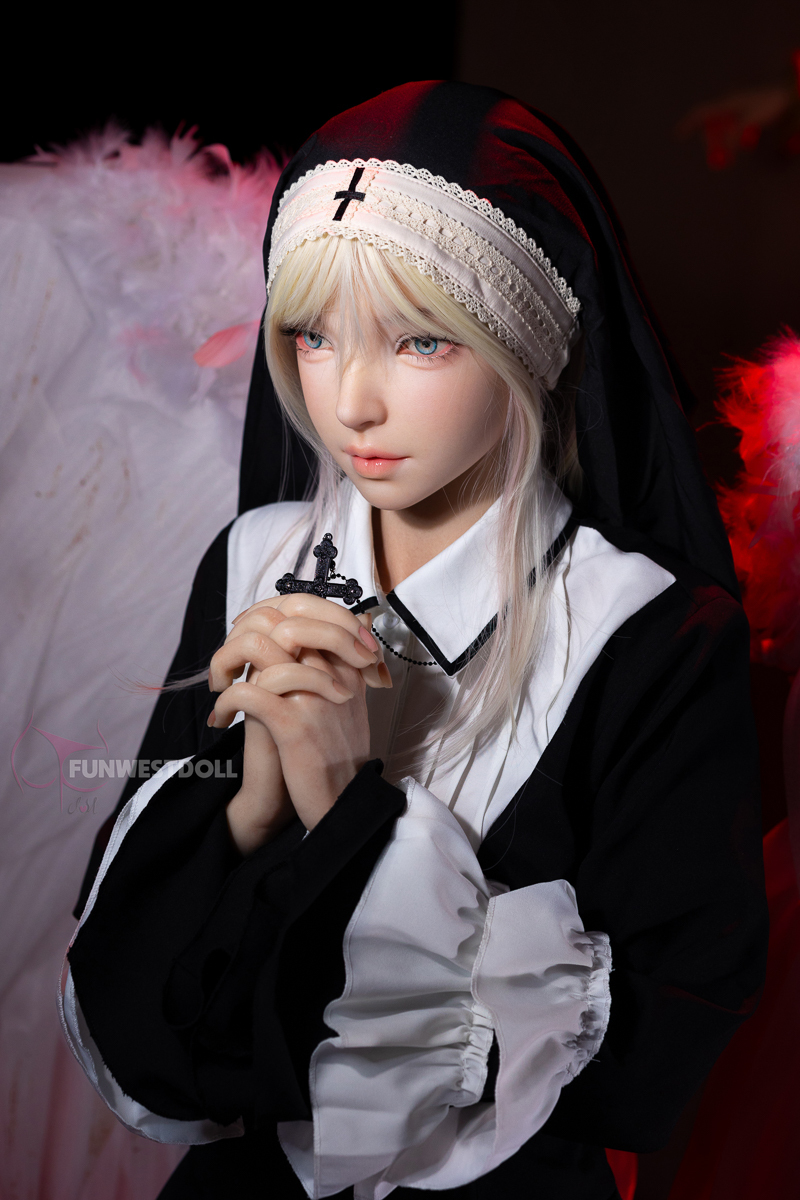 Funwest® 159cm (5.22’) A Cup (Movable Jaw) Silicone Sex Doll Giselle