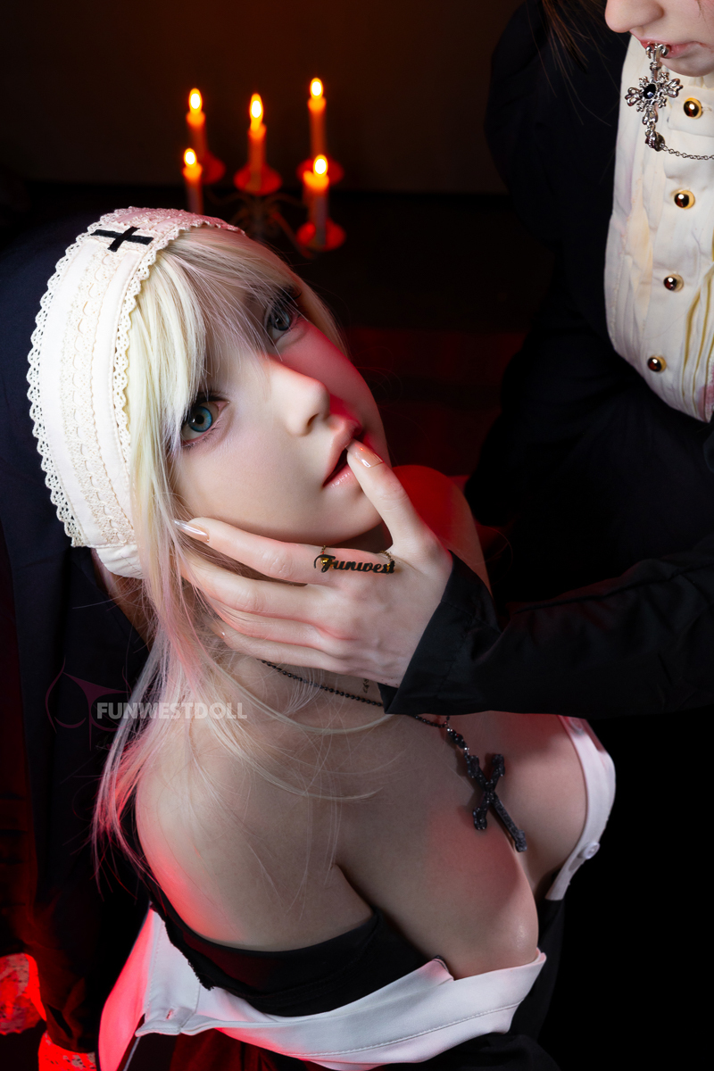 Funwest® 159cm (5.22’) A Cup ROS Head Silicone Sex Doll Giselle
