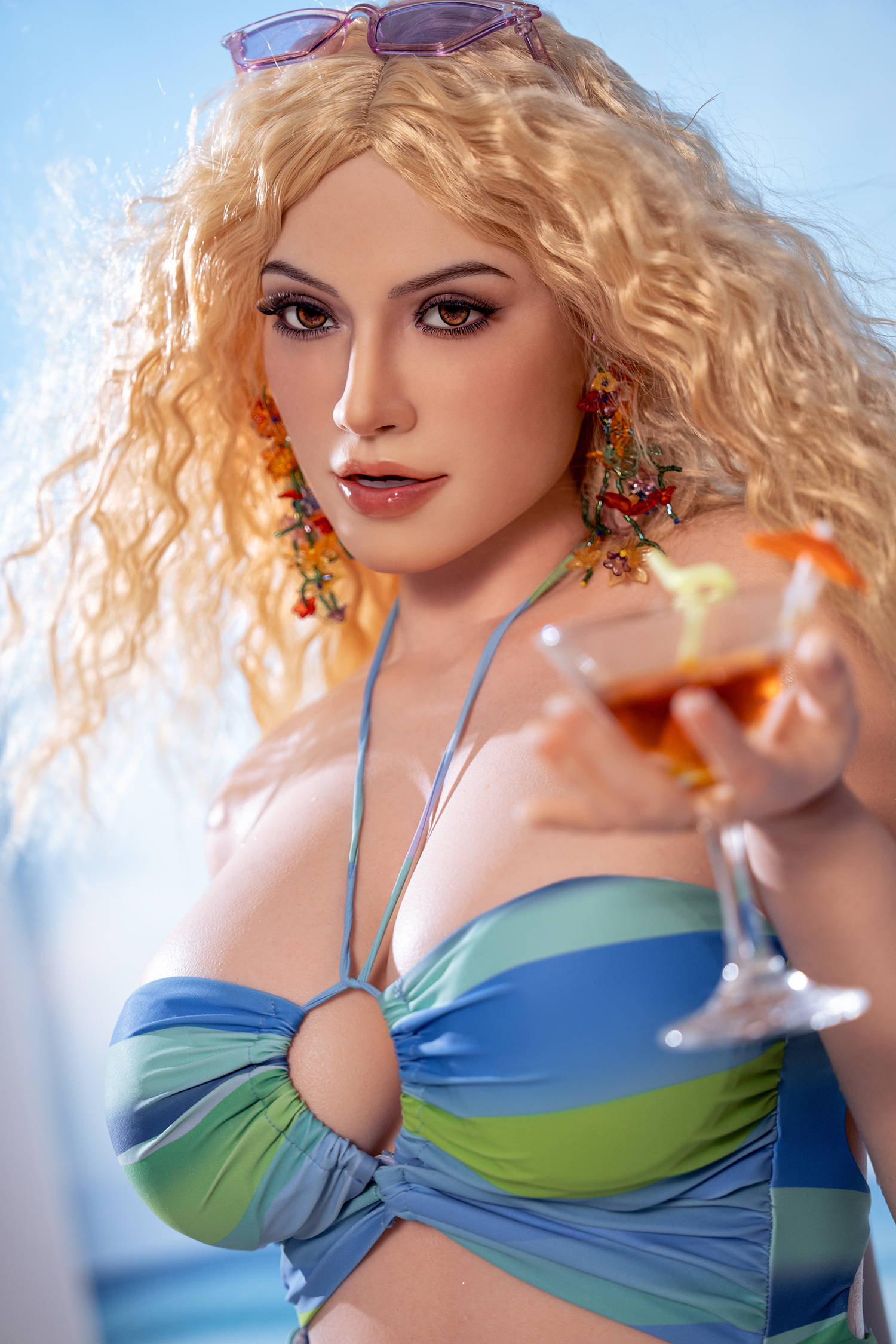 SY Doll® 166cm (5.45') D-Cup Silicone  Sex Doll Head#M17