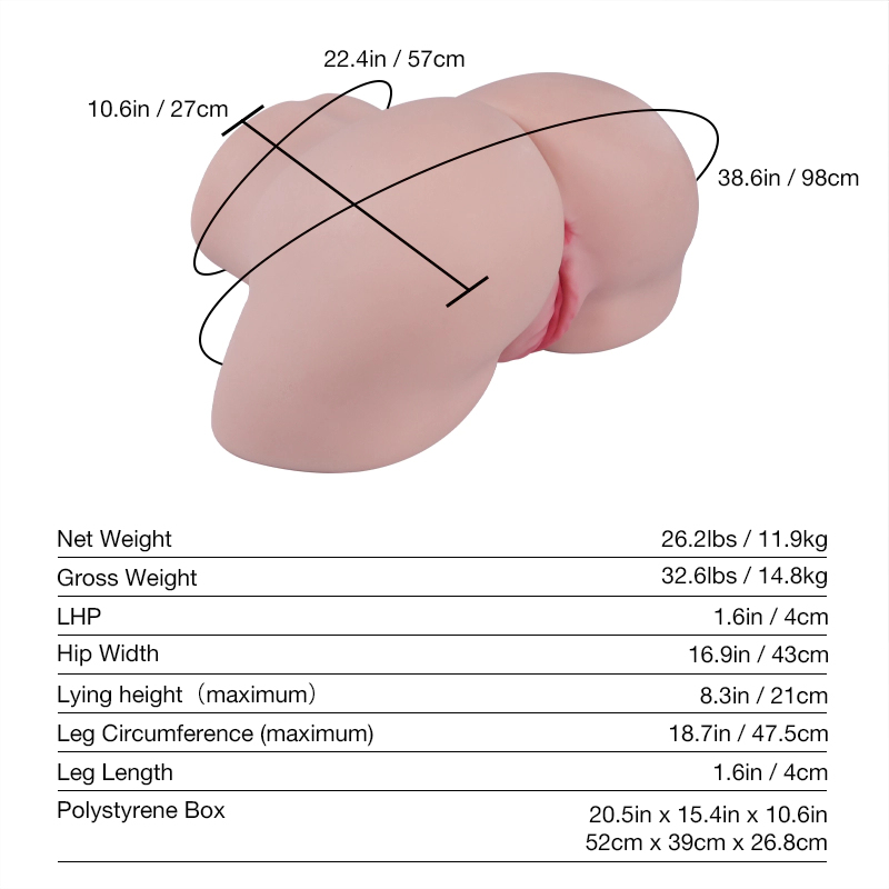 Tantaly® Kylie: 26.2lbs Big Ass Sex Doll with Tantabutt and Removable Vagina, In Stock