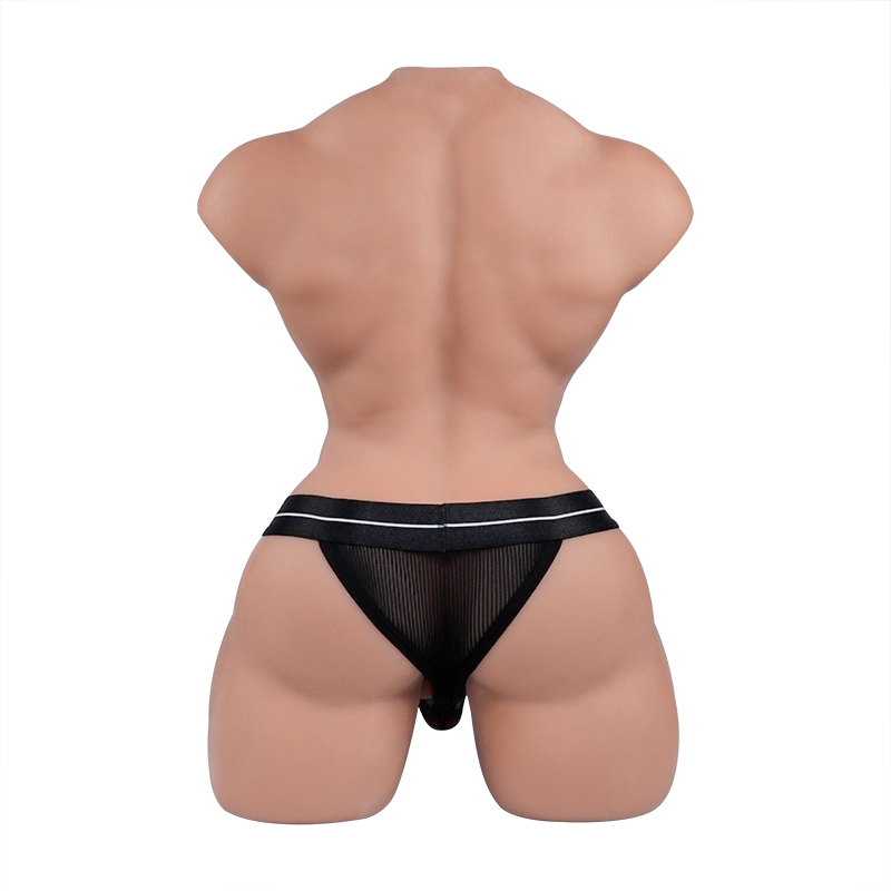 Tantaly® Mark Pro: 58cm (22.8”) 36.4lbs TPE Male Sex Doll Torso with Three Silicone Removable Dildos, In Stock