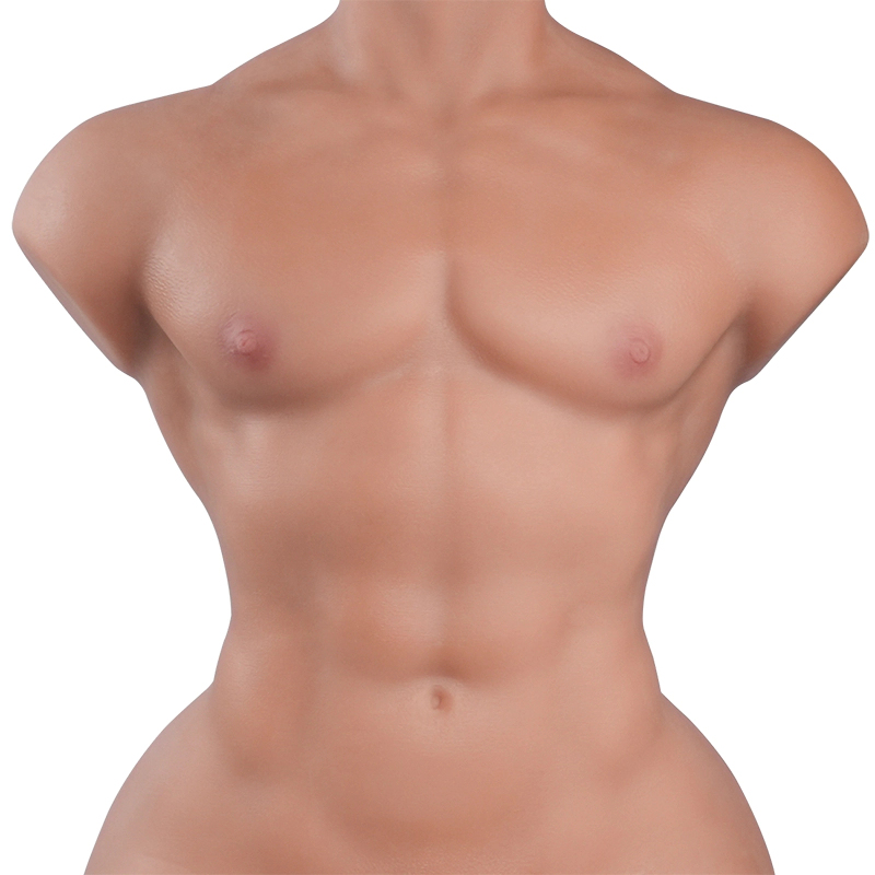 Tantaly® Mark Pro: 58cm (22.8”) 36.4lbs TPE Male Sex Doll Torso with Three Silicone Removable Dildos, In Stock