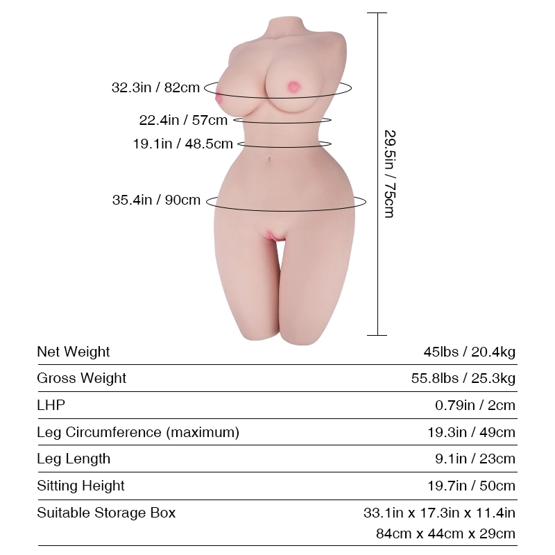 Tantaly® Ruka Momoto: 75cm (29.5”) 45lbs Obokozu Japanese Sex Doll Life Size with Tantabosom, In Stock