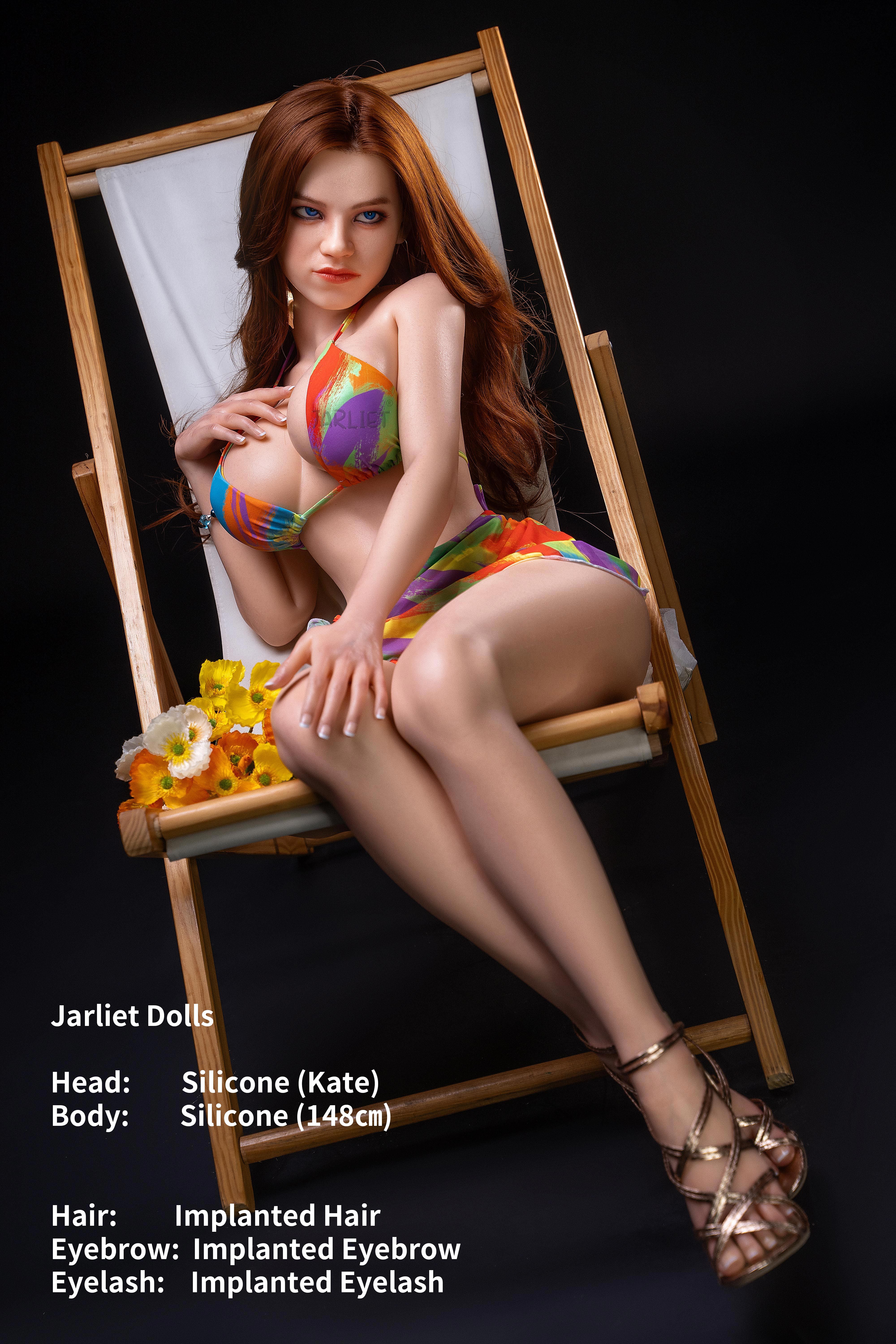 Jarliet® 148cm(4.85') E-Cup Silicone Sex Doll-Kate