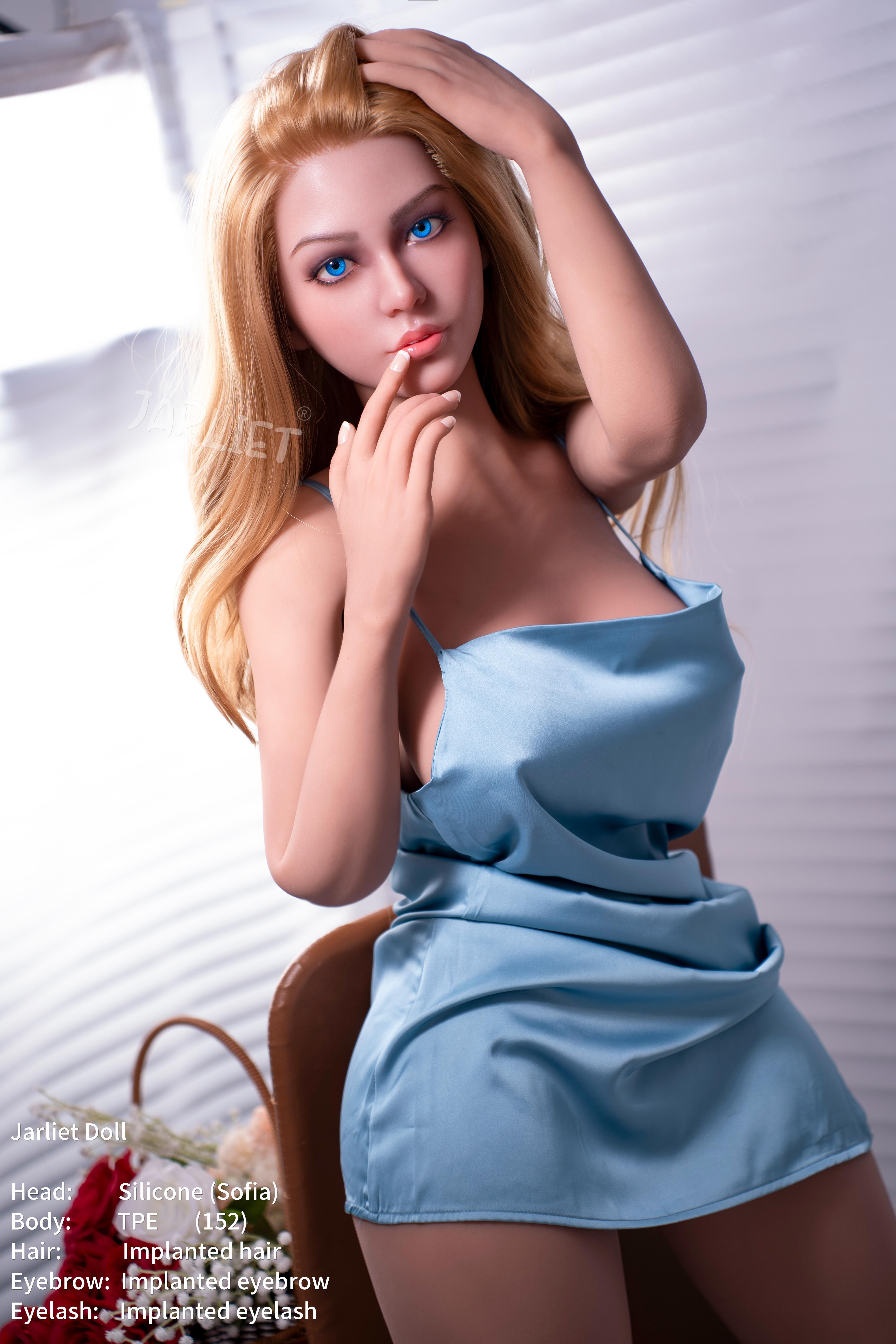 Jarliet® 152cm(4.98') E-Cup Silicone Head Sex Doll-ROS Sofia