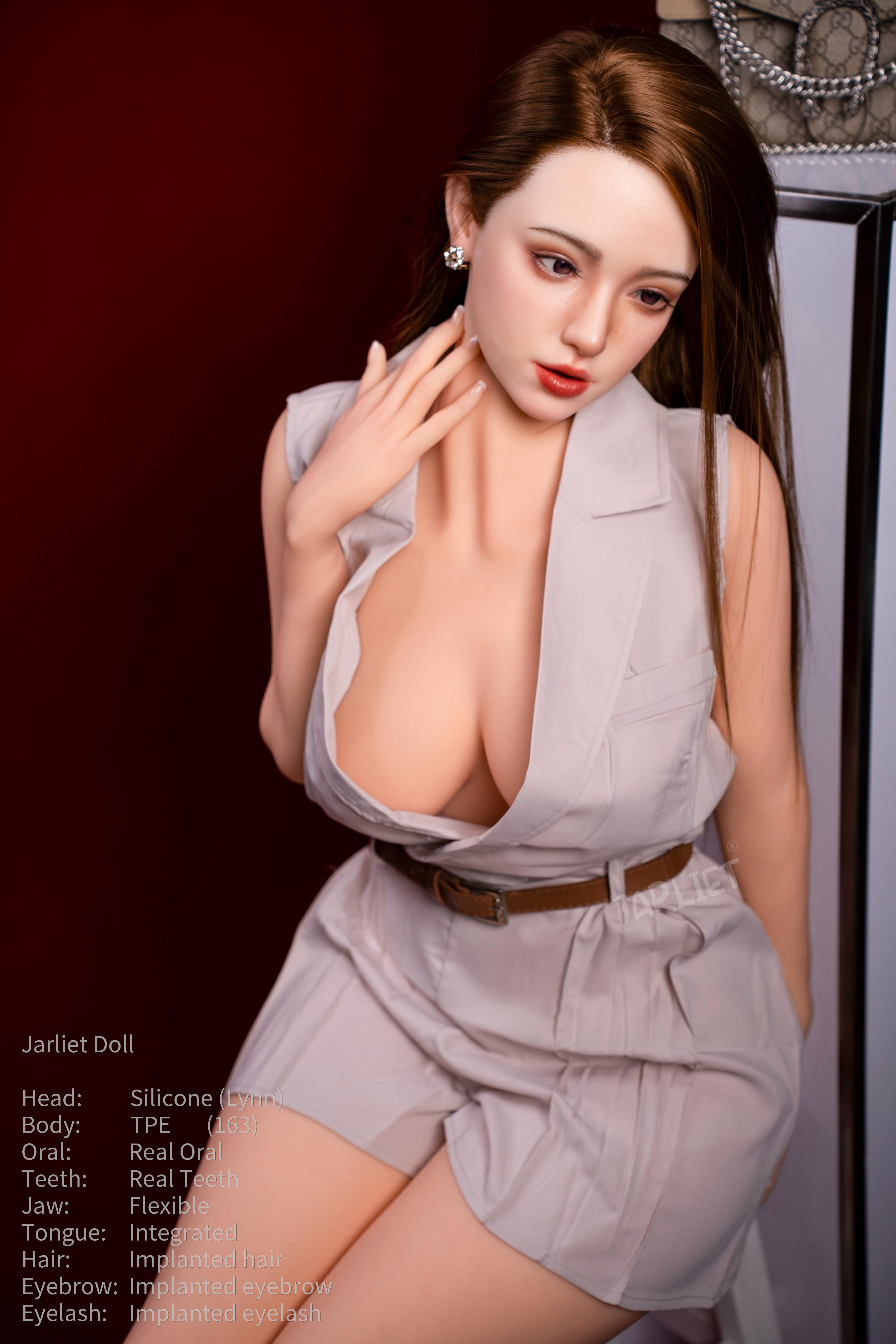 Jarliet® 163cm(5.35') D-Cup Silicone Head Sex Doll-ROS Lynn