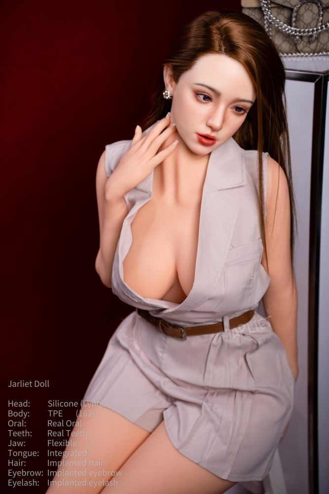 Jarliet® 163cm(5.35') D-Cup Silicone Head Sex Doll-ROS Lynn