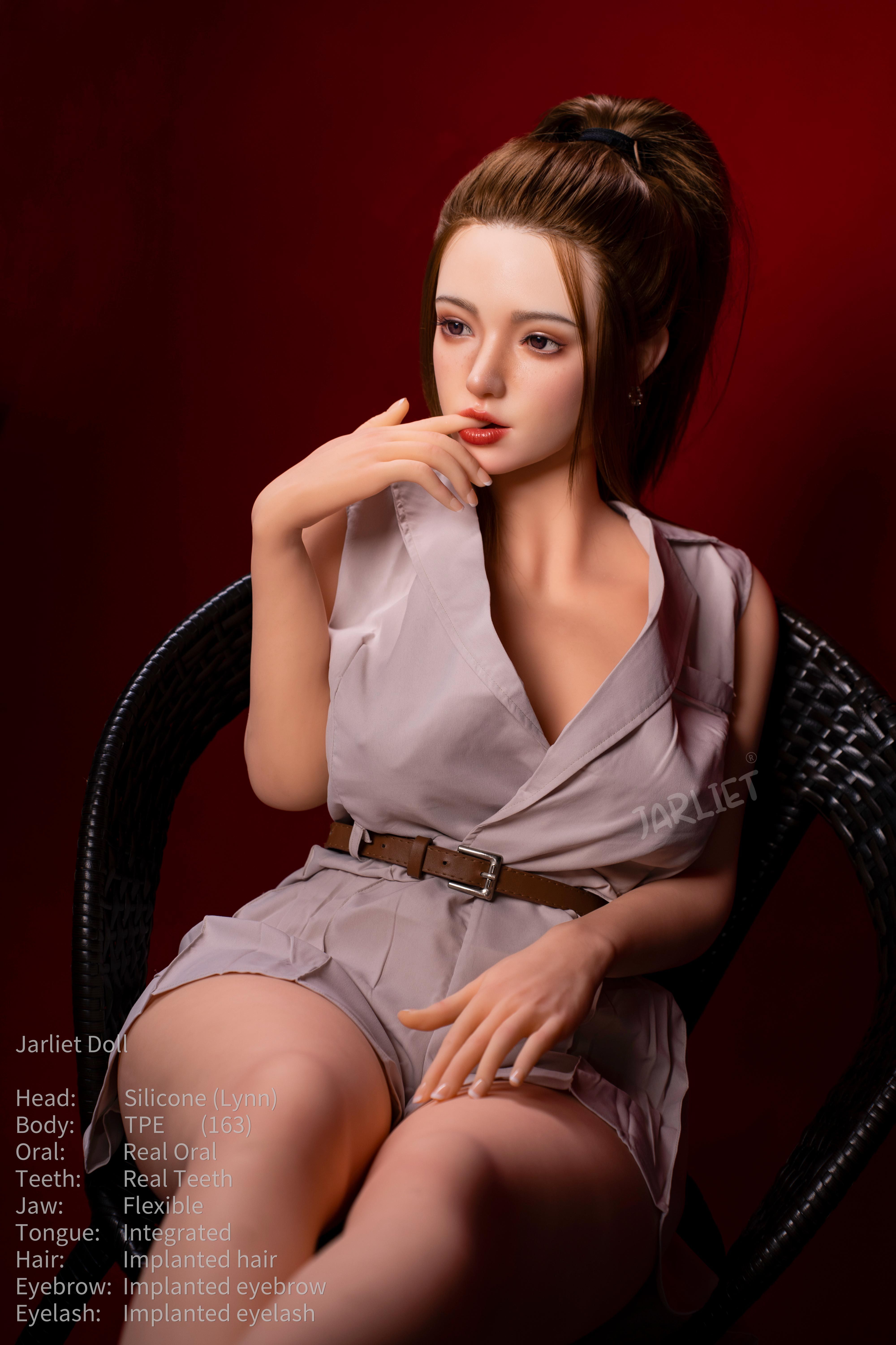 Jarliet® 163cm(5.35') D-Cup Silicone Head Sex Doll-ROS Lynn