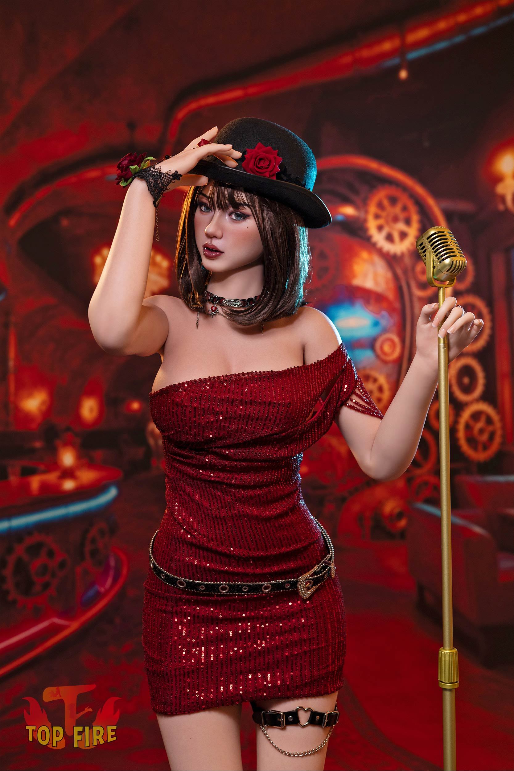 TOP FIRE® 165cm (5.41')  C Cup T58 Mika  Silicone Sex Doll