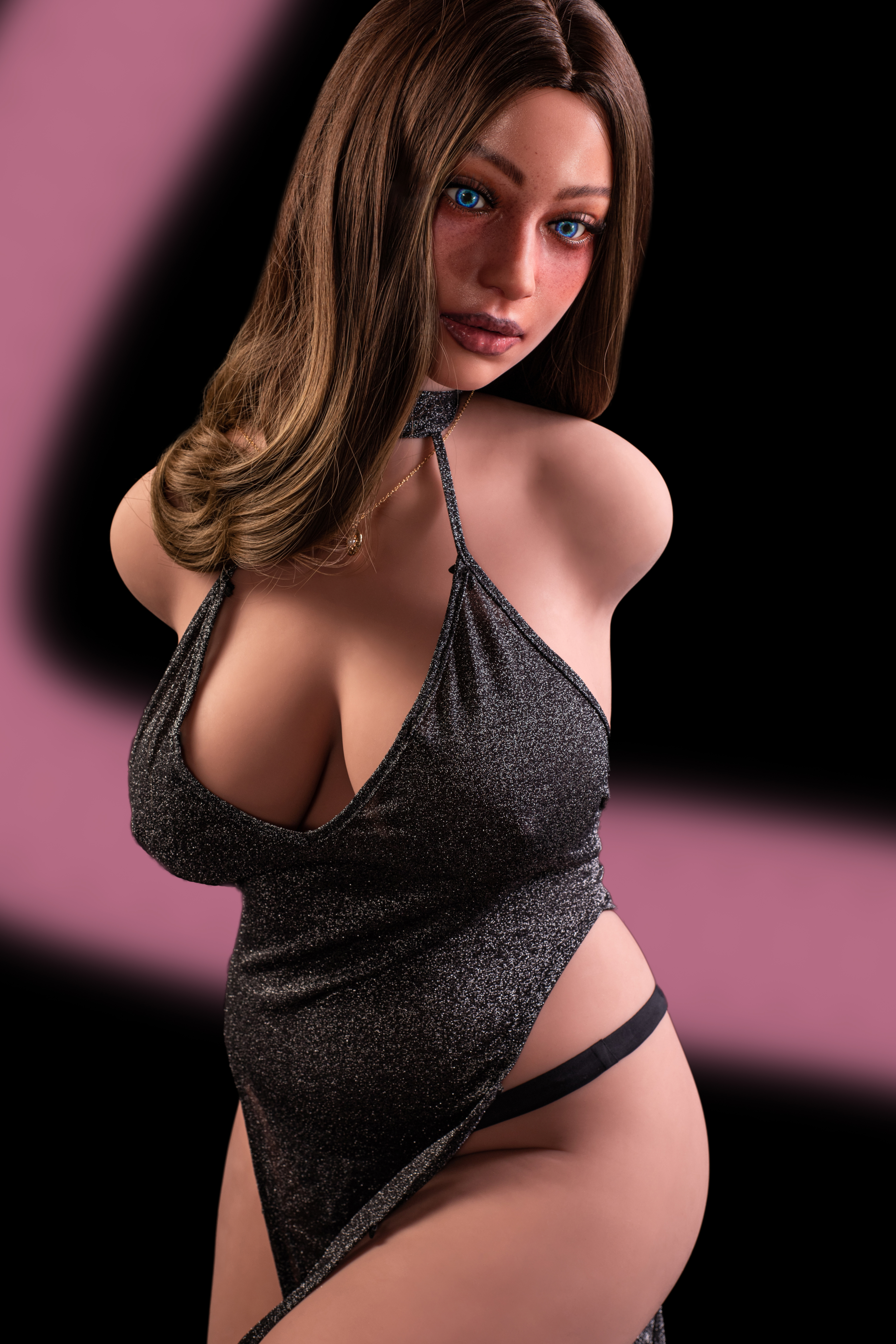CLM® 90cm (35.4”) F-Cup TPE Sex Doll Torso 874# with Silicone Head Harriet, Pro Series