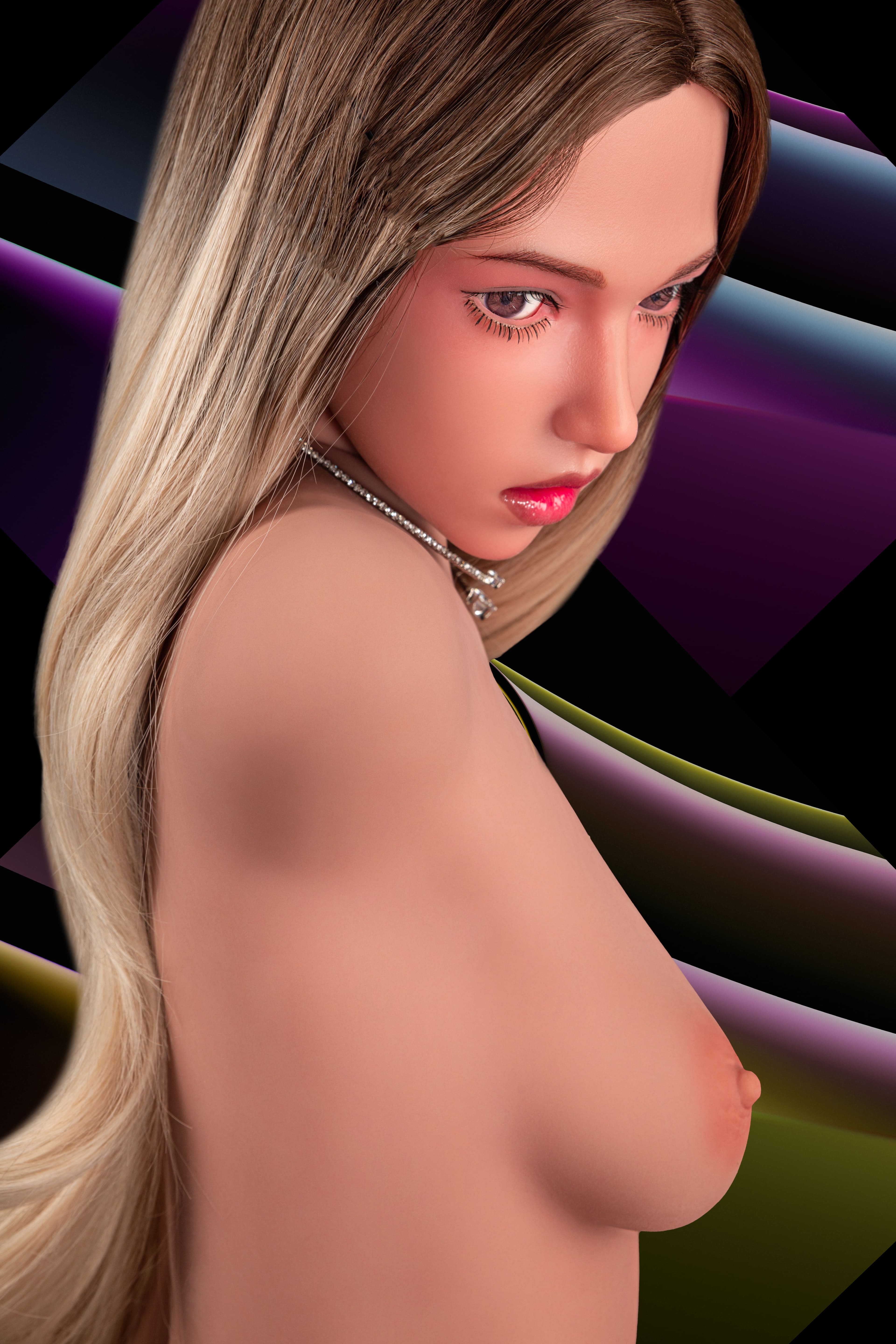 CLM® 90cm (35.4”) TPE Sex Doll Torso 877# with Elven Silicone Head Grace, Pro Series