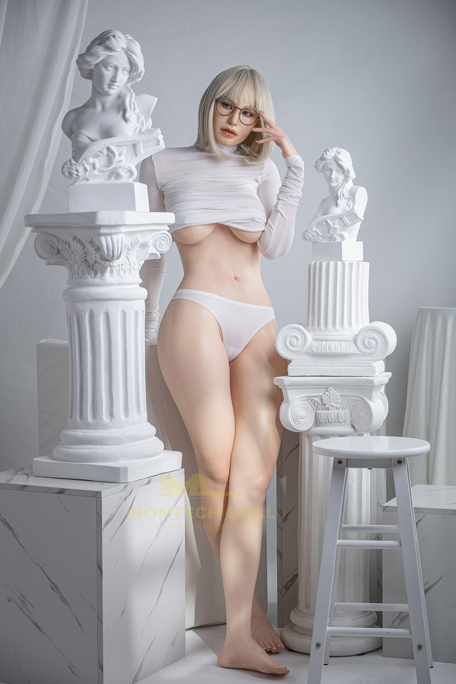 IRONTECH DOLL® [Snow Angel-Glacielle] 171cm (5'61) S19 ROS MAX Pearl Silicone sex doll