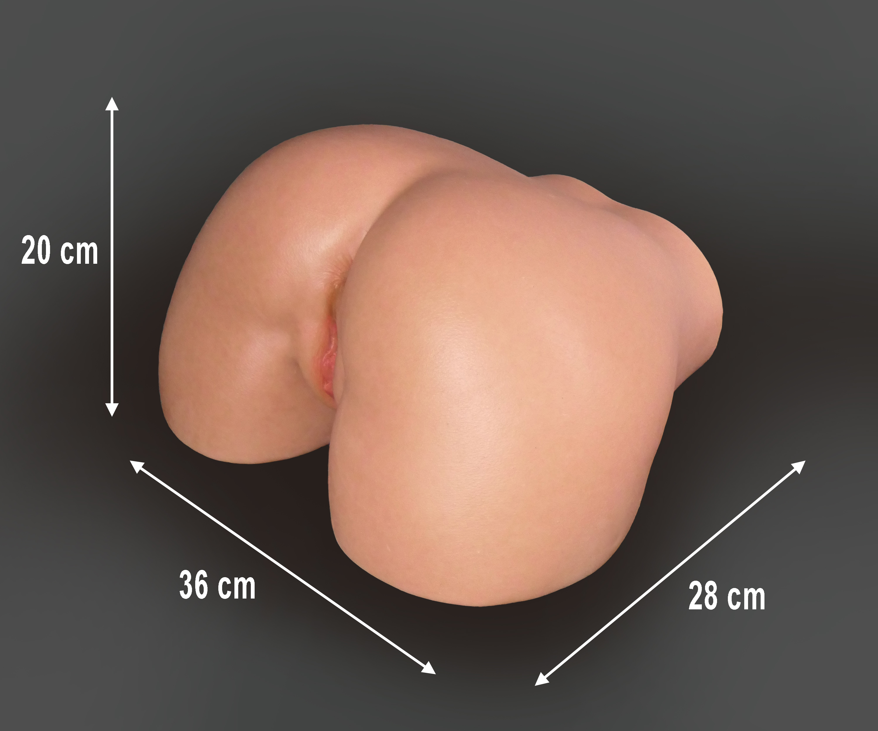 [ US In Stock ] Lusandy® 10kg (22 lbs) Real Skin Texture Silicone Sex Butt Pleasure Hip LSD-T01