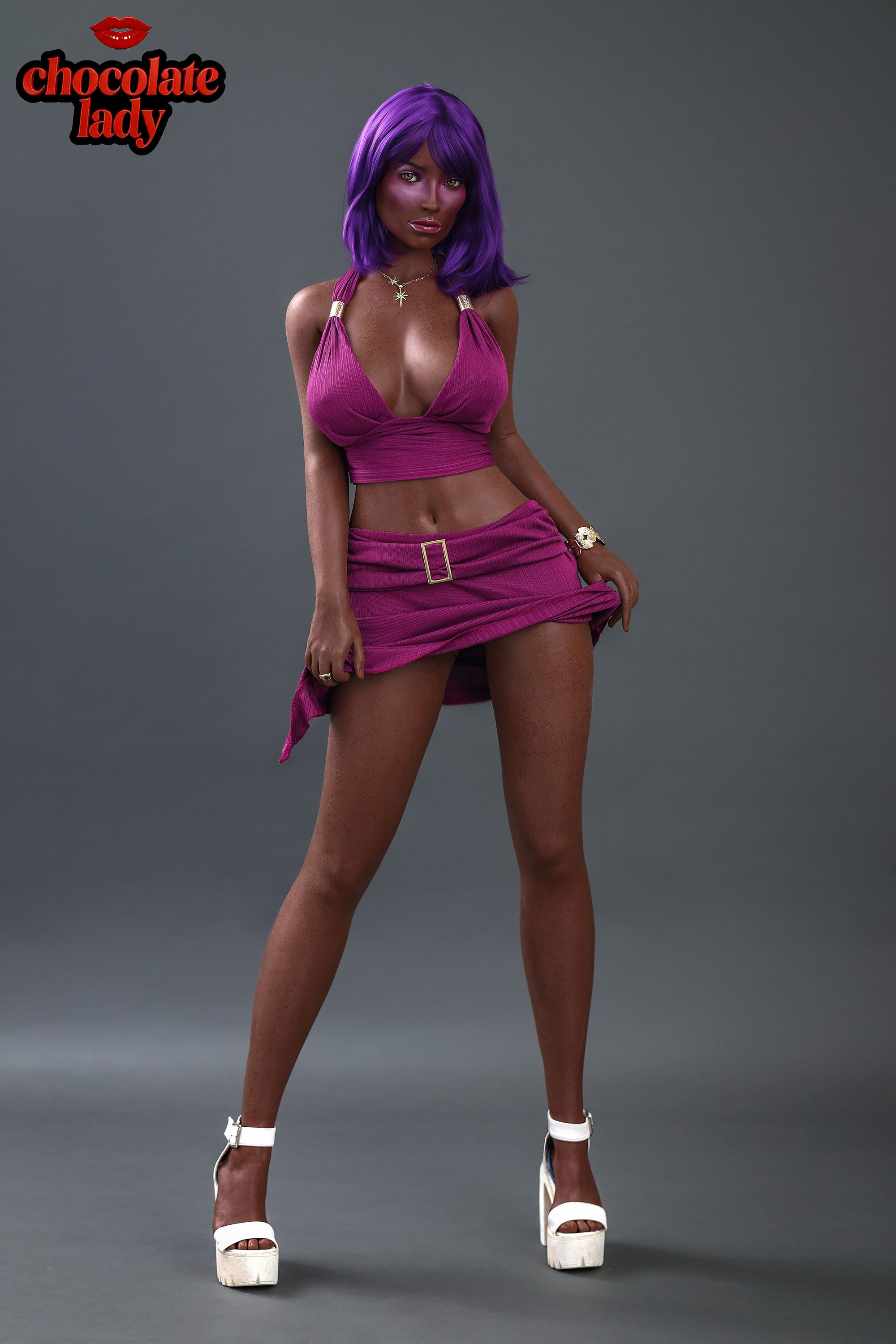Chocolate Lady® 163cm (5.35') D Cup Silicone Sex Doll Aim
