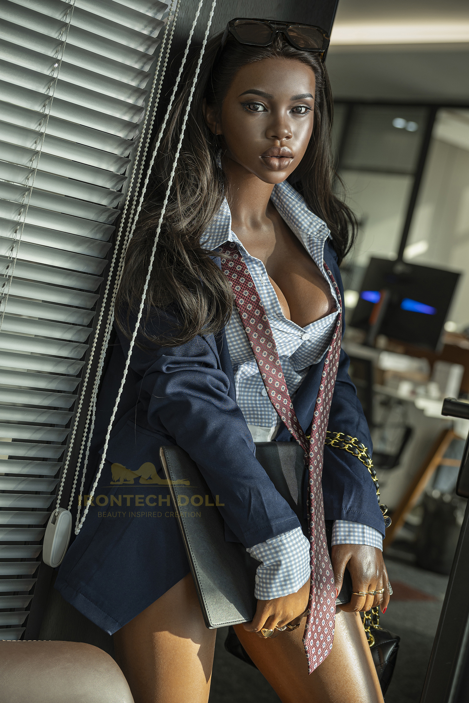 IRONTECH DOLL® 161CM (5.28')  S33 Black Penny Silicone  Sex Doll