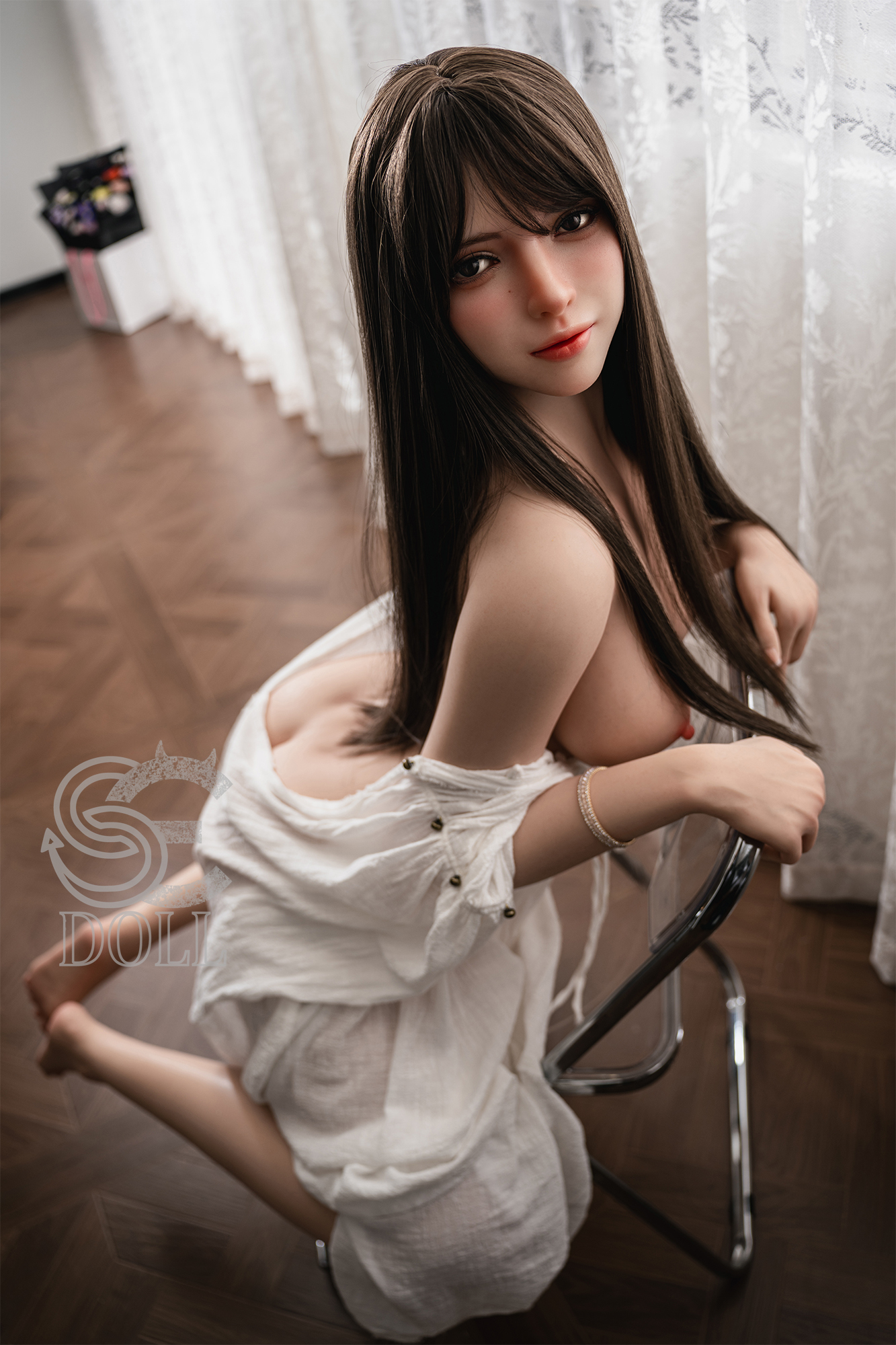SE Doll® 165cm (5'41) C Cup Real Skin Texture Silicone Pro Sex Doll Annika.J, ROS Head #068SO