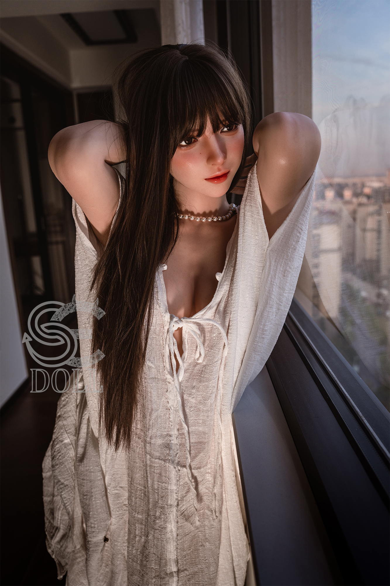 SE Doll® 165cm (5'41) C Cup Real Skin Texture Silicone Pro Sex Doll Annika.J, ROS Head #068SO