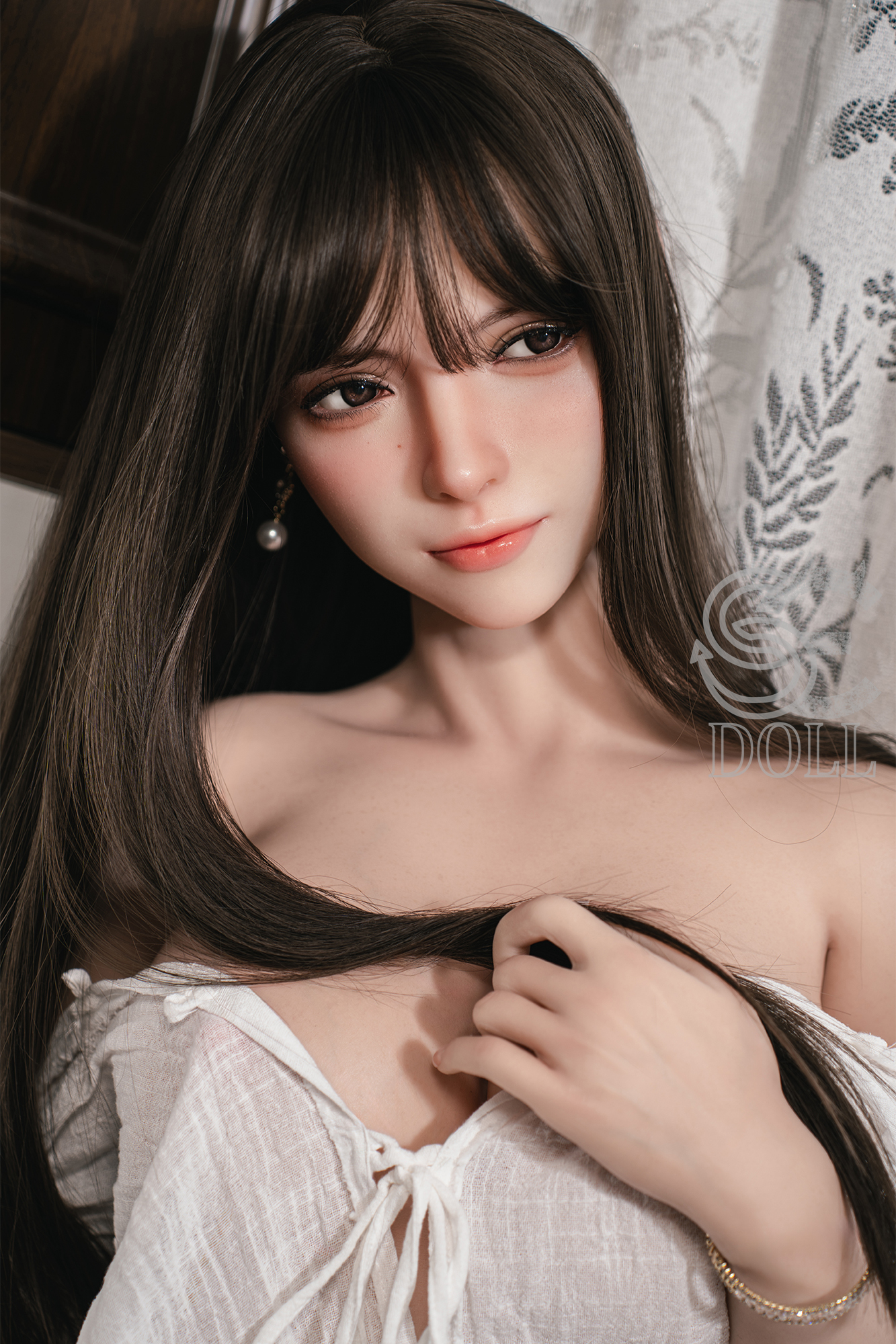 SE Doll® 165cm (5'41) C Cup Real Skin Texture Silicone Pro Sex Doll Annika.J, ROS Head #068SO