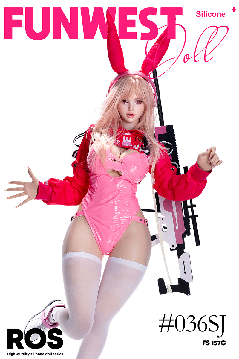 Funwest® 157cm (5.15’) G Cup ROS Head Real Skin Texture Silicone Sex Doll Lily