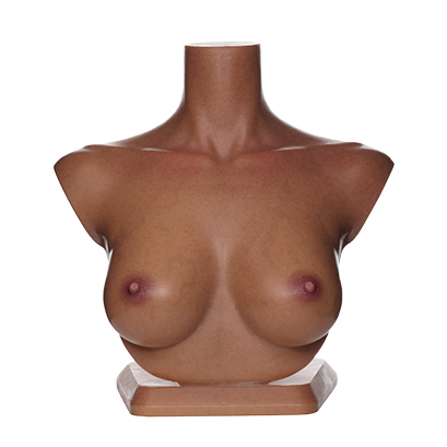 Realistic Bust Stand-Dark Tanned