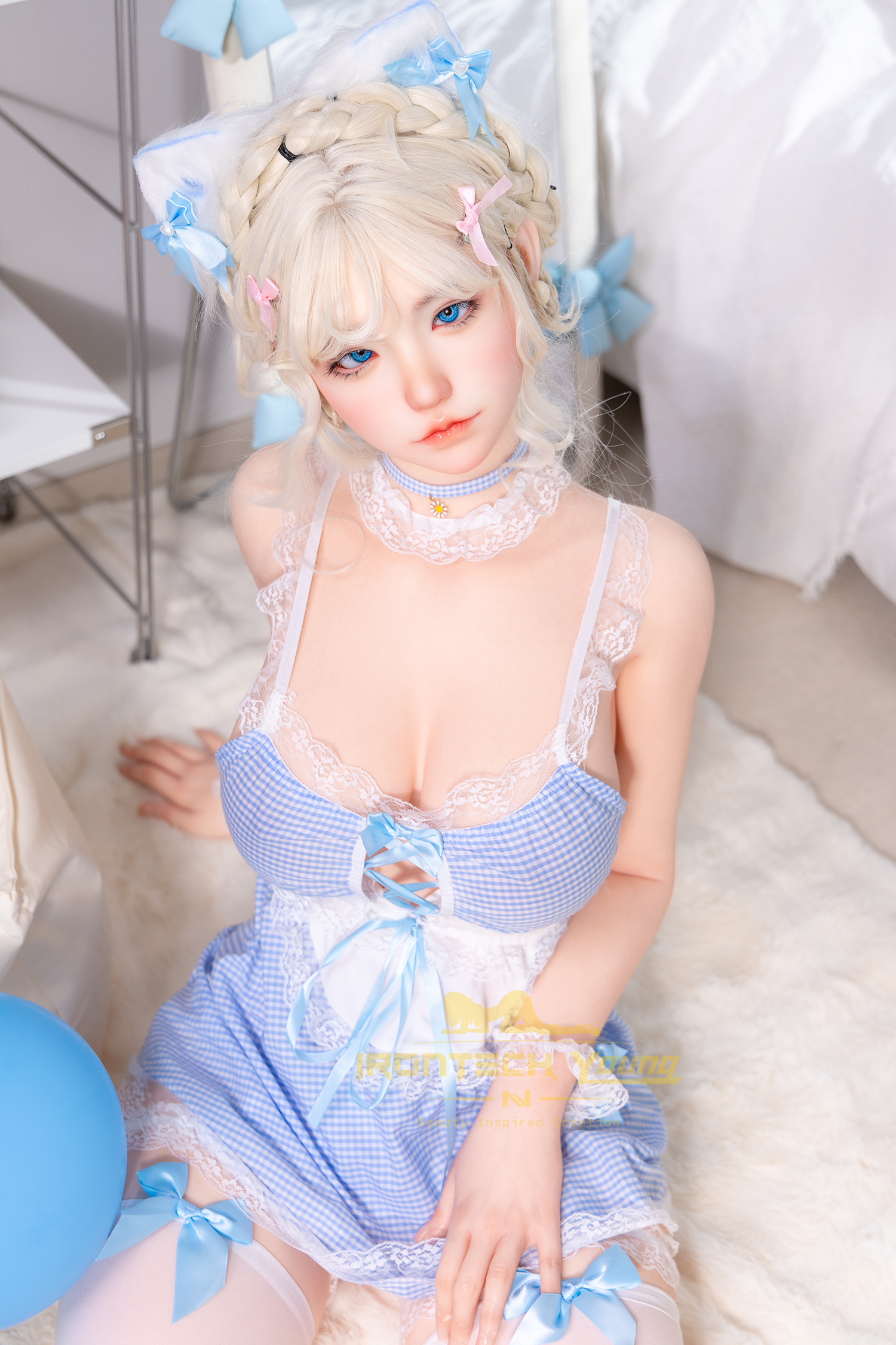 IRONTECH DOLL® 154CM (5.05') Young Series Silicone Sex Doll Zia, ROS Max Head N02