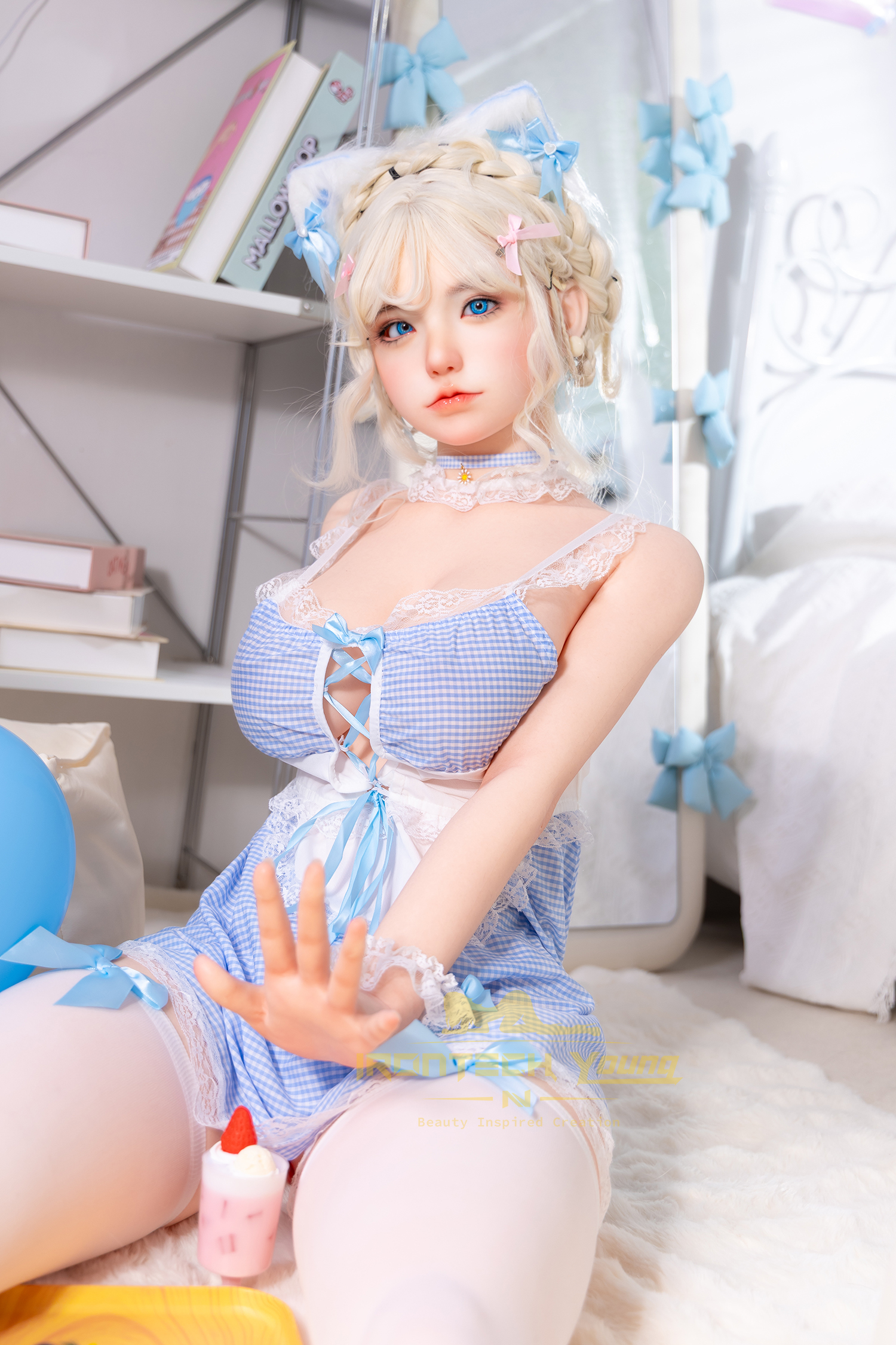 IRONTECH DOLL® 154CM (5.05') Young Series Silicone Sex Doll Zia, ROS Max Head N02