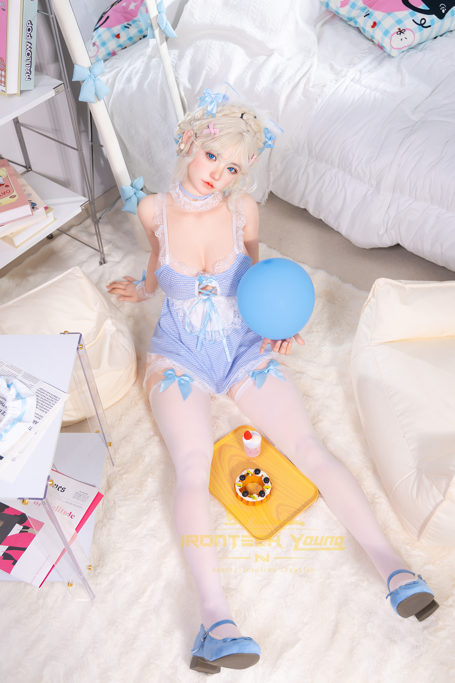 IRONTECH DOLL® 154CM (5.05') Young Series Silicone Sex Doll Zia, ROS Max Head N02
