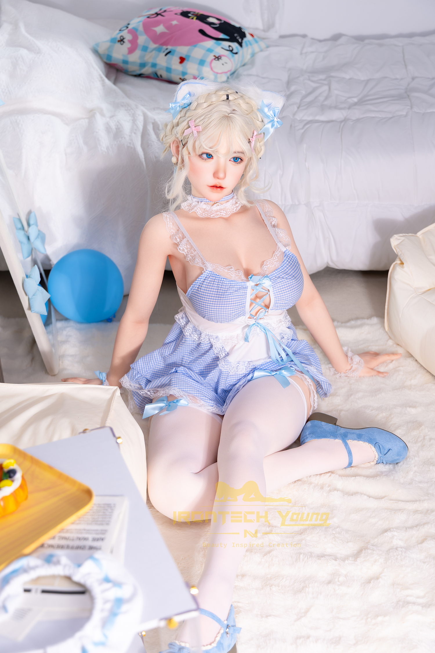 IRONTECH DOLL® 154CM (5.05') Young Series Silicone Sex Doll Zia, ROS Max Head N02