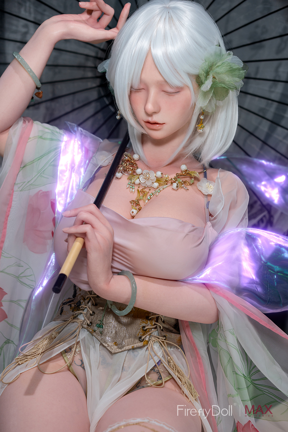Firefly® 160cm (5.25') Max Real Skin Texture Eyes Closed Silicone Sex Doll LiuLi 5, ROS Available