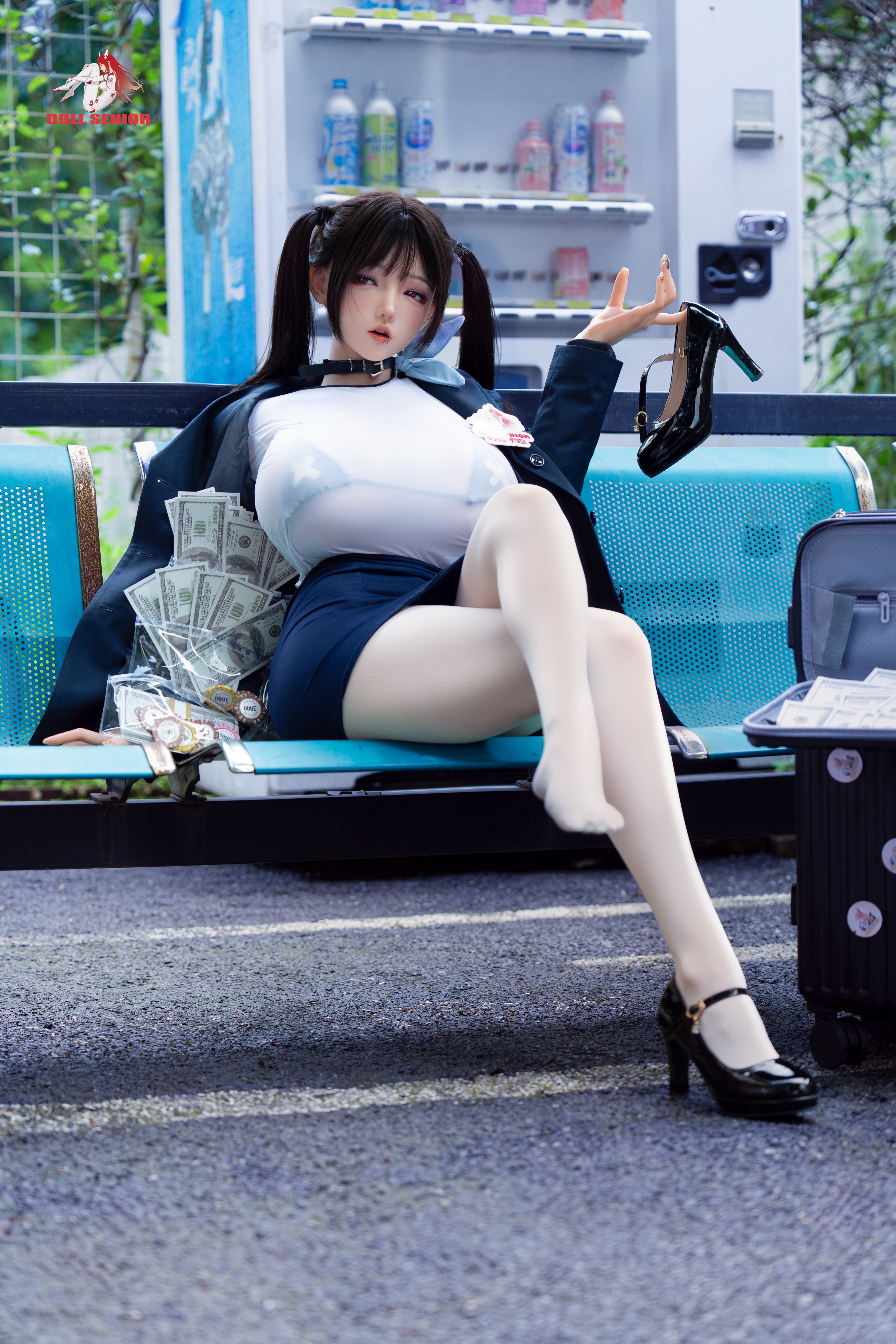 Doll Senior® 158cm ( 5.18' )  K Cup Real Skin Texture ROS Silicone  Sex Doll Kita