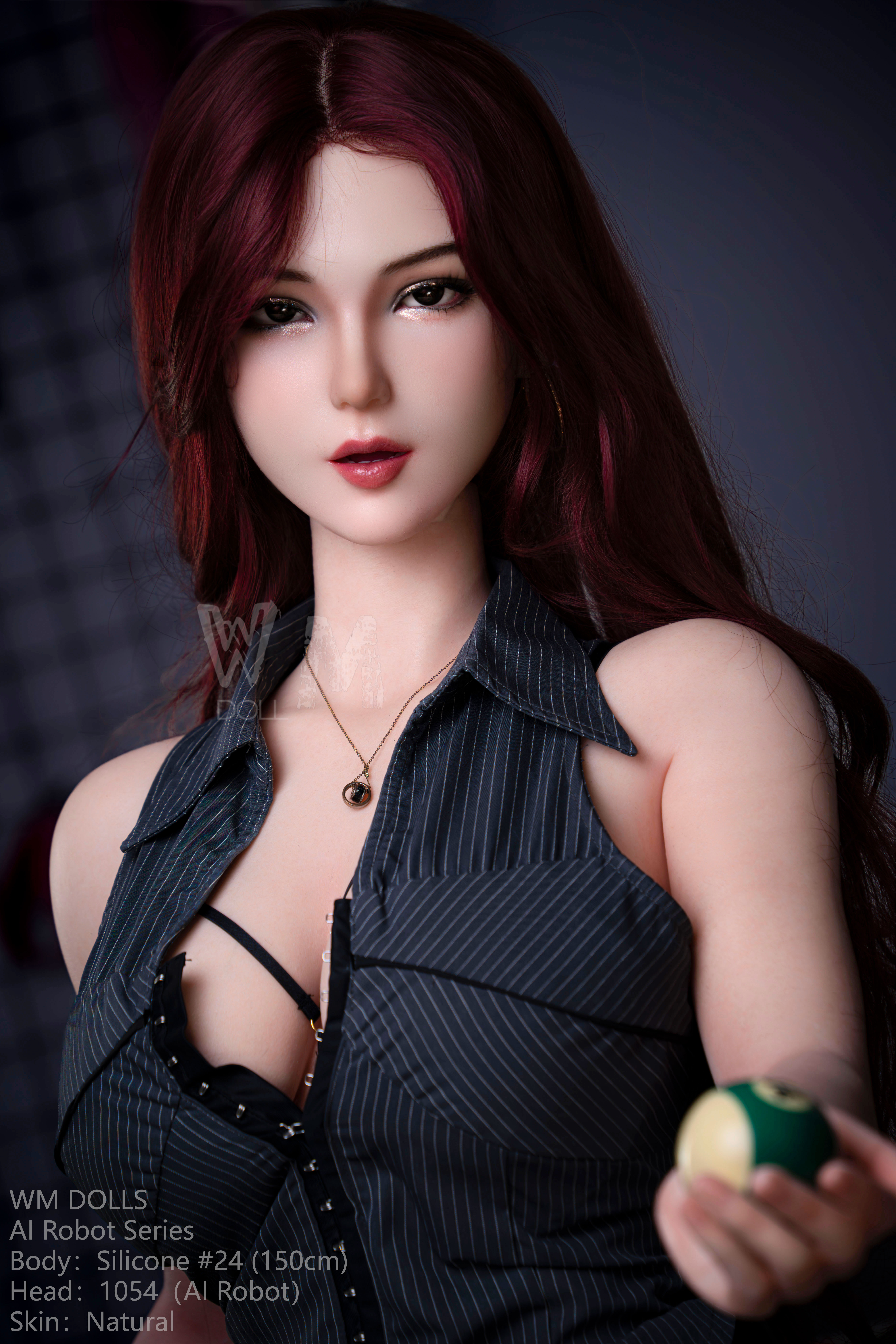 WM Dolls® 150cm (4.92') E-Cup Sex Doll, AI Head #1054, AI Robot Series