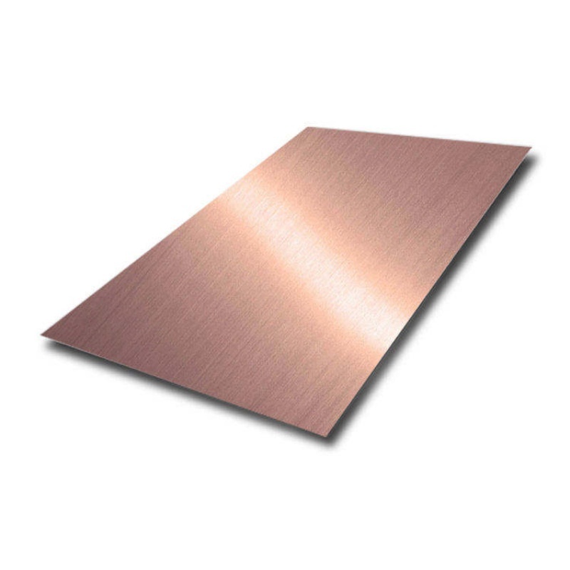SS304 Stainless Steel Sheet Brushed Gold champagne Colored