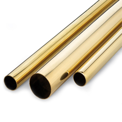 Golden Color Stainless Steel Tubing 201 316 317 316L 304 Round Steel Pipes Wardrobe Tube 27mm Round Stainless Steel Tube