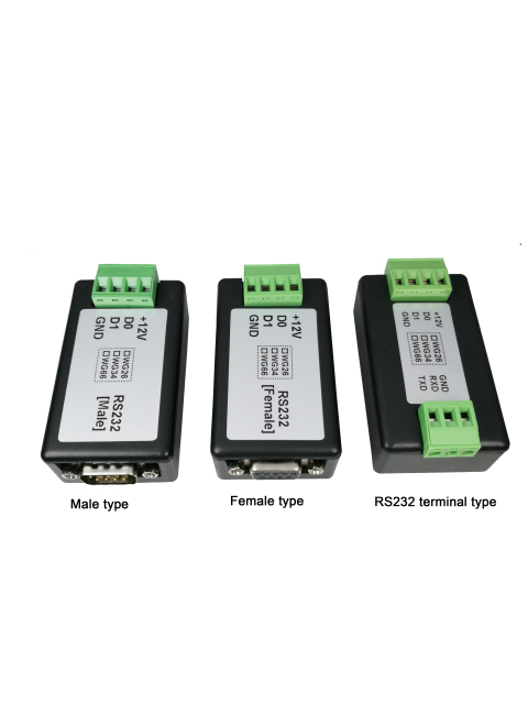 Wiegand to RS232 converter（DB9 Male connector)