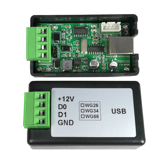 Wiegand to USB Virtual COM Port converter