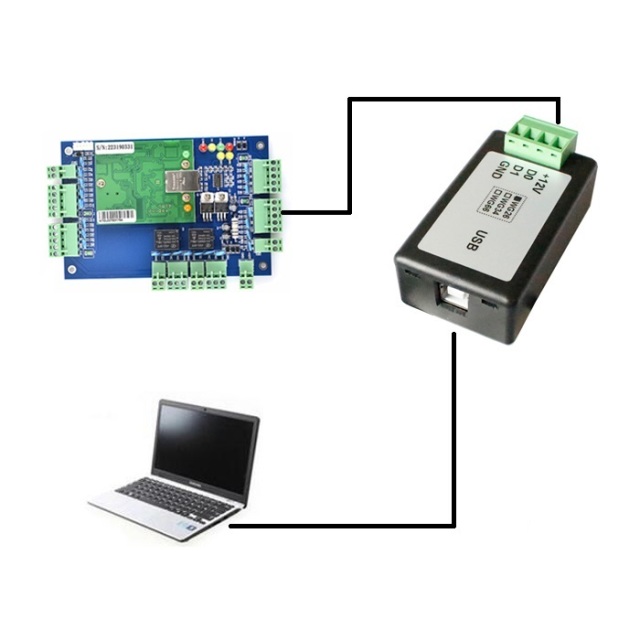 Wiegand to USB Virtual COM Port converter