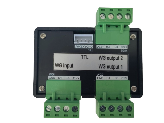 Wiegand to Wiegand converter（1CH wiegand input to 2 CH wiegand output)