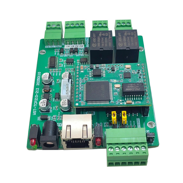 Ethernet 2CH Relay RS232&RS485 IO module