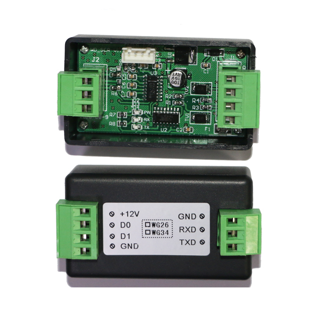Wiegand to RS232 Terminal(GND,RXD,TXD) connector