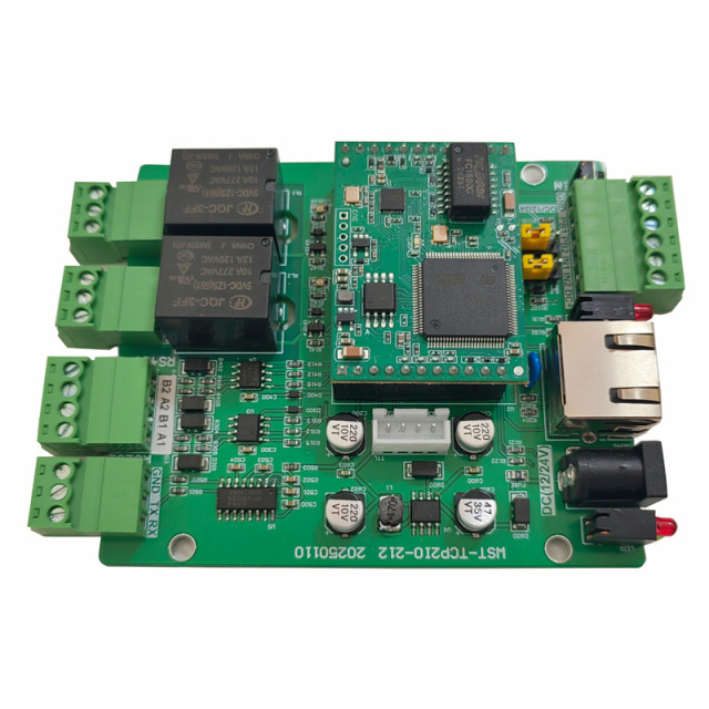 Ethernet 2CH Relay RS232&RS485 IO module
