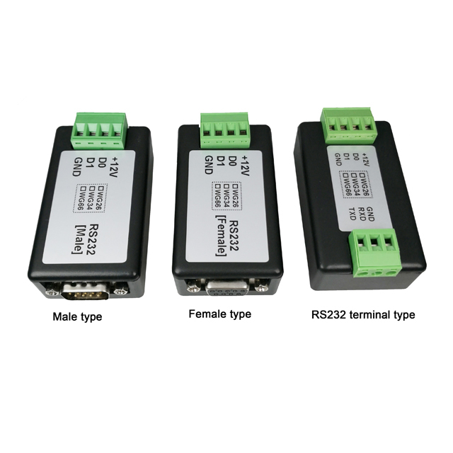 Wiegand to RS232 converter（DB9 Female connector)