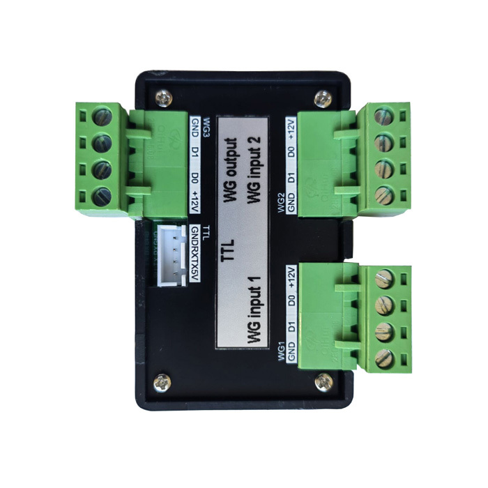 Wiegand to Wiegand converter（2CH wiegand input to 1 CH wiegand output)