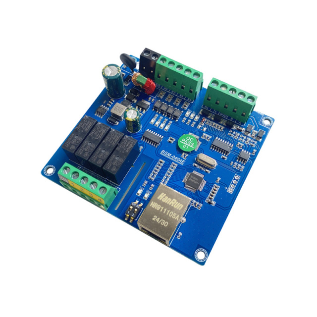 4 digital input 4 relay output RS232/RS485/Ethernet data network relay controller