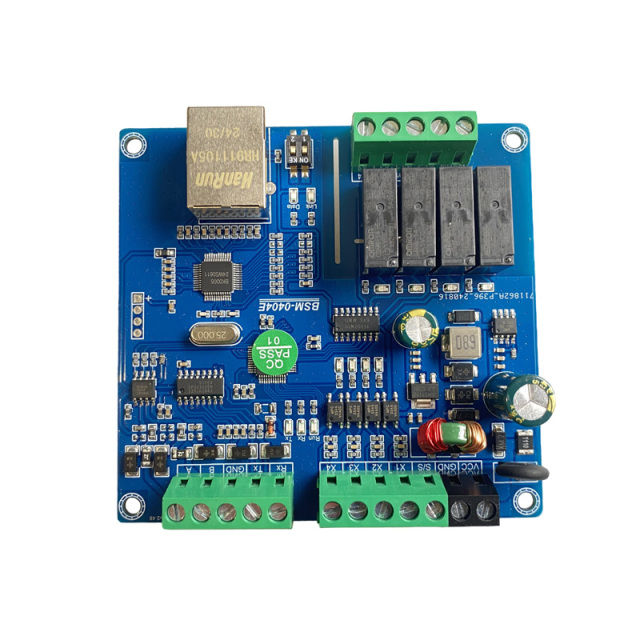 4 digital input 4 relay output RS232/RS485/Ethernet data network relay controller